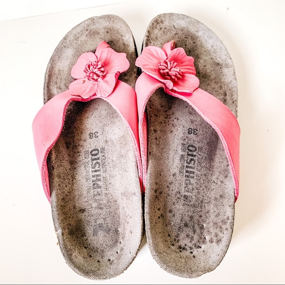 Mephisto Pink Flower Sandals SZ-7.5 - Picture 5 of 11